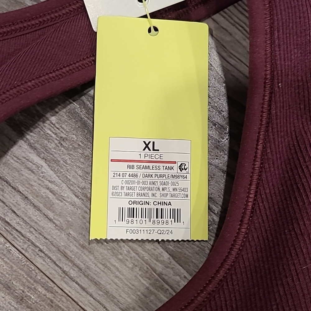 All In Motion Seamless Racerback Ribbed Tank Top - Picture 6 of 8